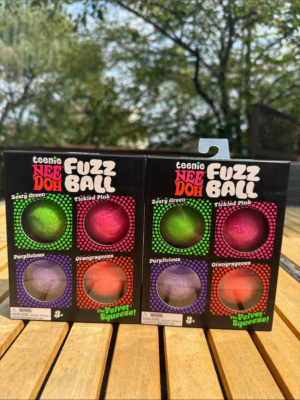 Nee Doh Teenie fuzzballs 4 pack - lot of 2